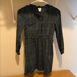 Crewcuts Green and Blue Checkered Kids Dress